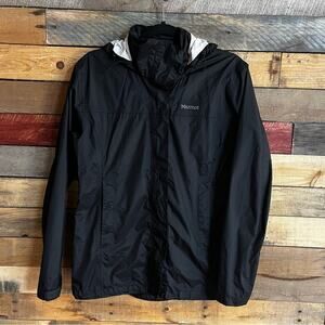 Marmot Black Windbreaker Jacket Size‎ Medium